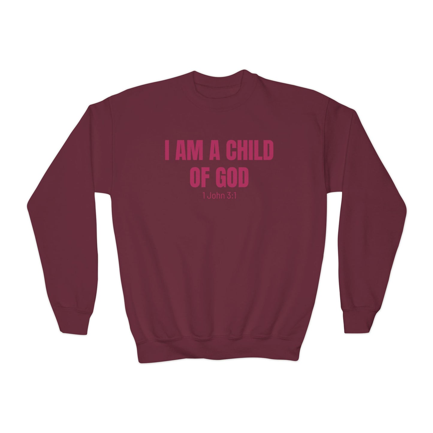 'I am a child of God' Youth Sweatshirt