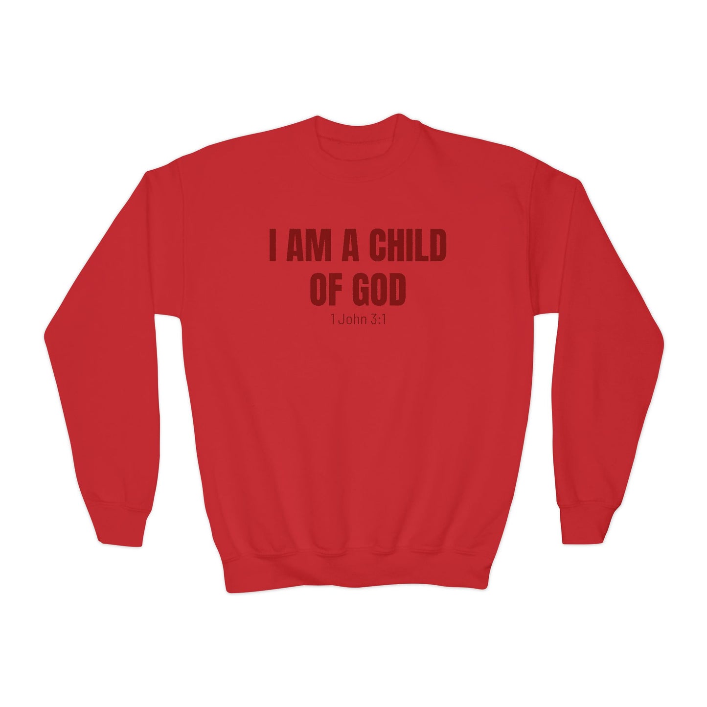 'I am a child of God' Youth Sweatshirt