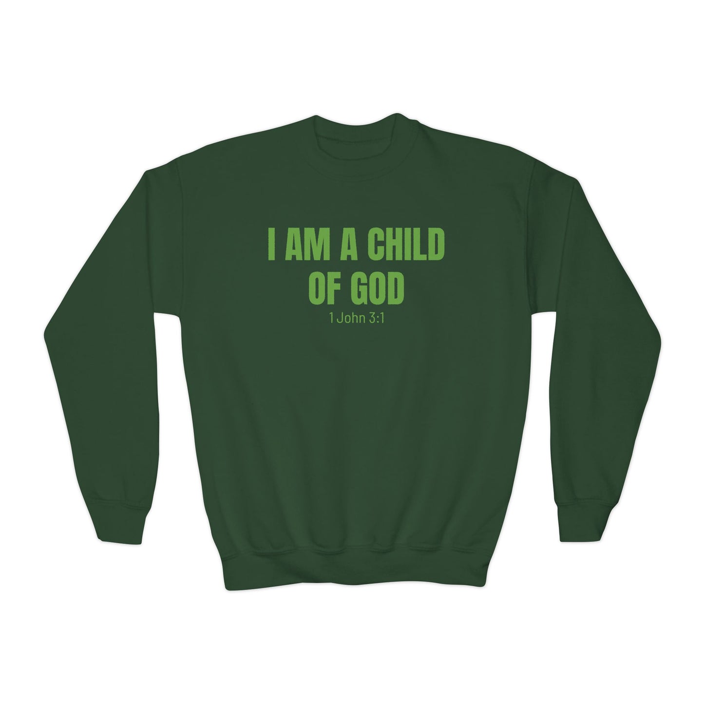 'I am a child of God' Youth Sweatshirt